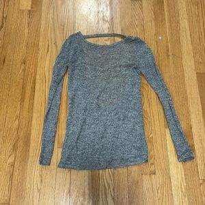 Grey lululemon open back sweater